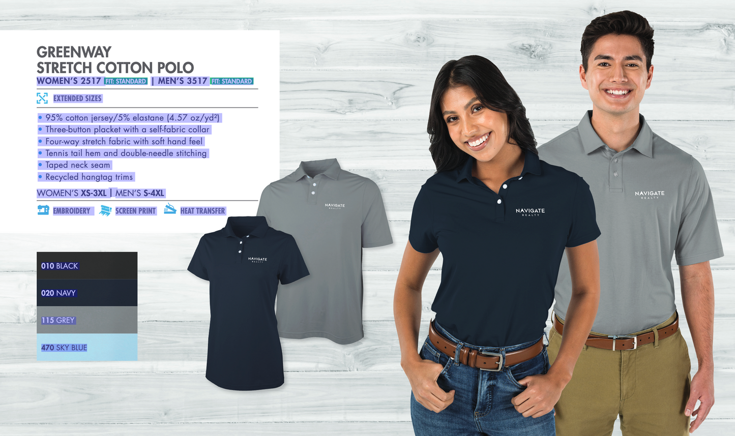 Greenway Stretch Cotton Polo